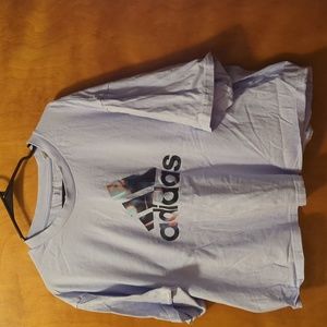 Adidas 3x lilac crop t shirt